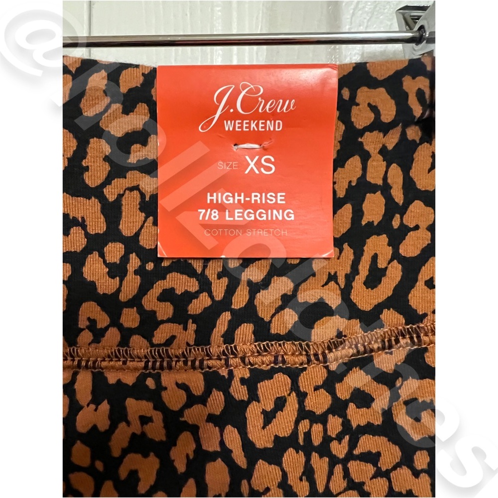 J. Crew Weekend High Rise Cheetah Print 7/8 Leggings NWT - Picture 6 of 14